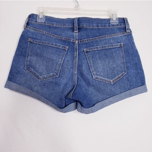 Old Navy High Waisted Rise Rolled Cuffed Hem Denim Jean Shorts Women's Size 2 - Picture 4 of 10